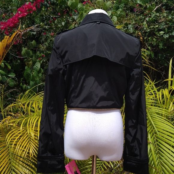 NWT Y2K Betsey Johnson Black Convertible Jacket, Size S - Picture 11 of 16